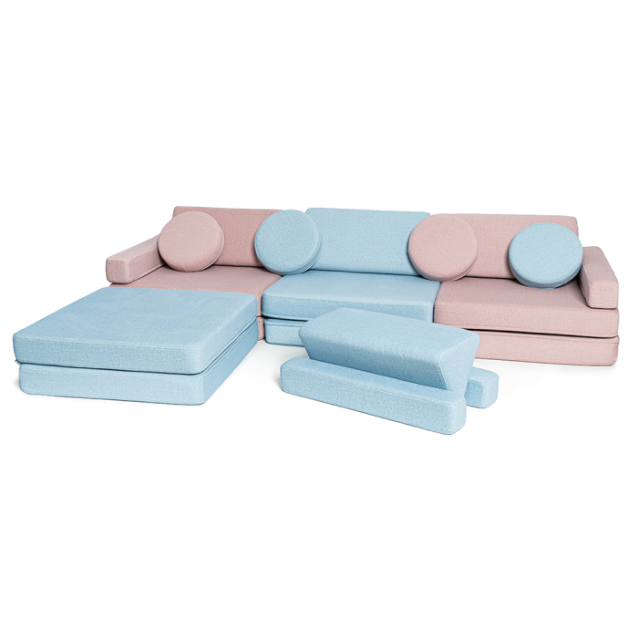 Sofa für Kinder in Blau – sicher, weich und kinderfreundlich